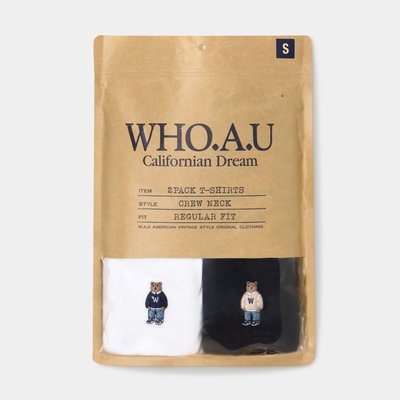 [후아유] (2PACK)스티브 솔리드 반팔티(공용) [B] / WHRAG2351U