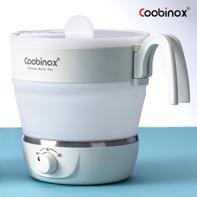 여행용 전기포트 휴대용 접이식 SUS316 스텐 커피 분유 햇반 화이트A