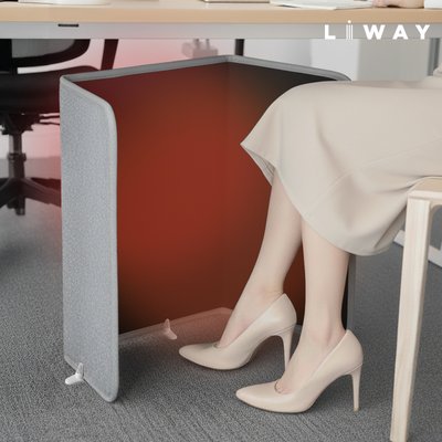 리웨이 발난로 다리히터 파티션히터 히팅패드 사무실 전열기 그레이