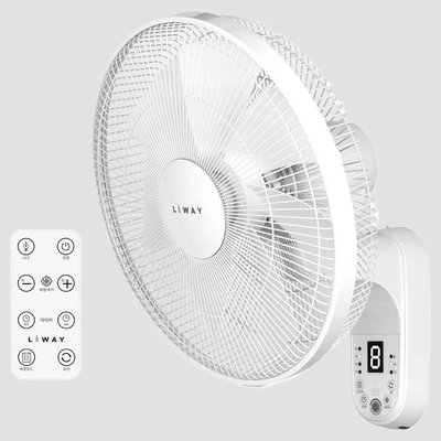 저소음 BLDC 벽걸이선풍기 무소음 리모컨 가정용 욕실 화장실