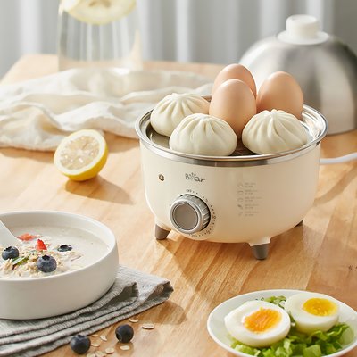 Bear 올스텐 미니 계란찜기 에그 쿠커 달걀삶는 기계 1단 타이머 고구마 호빵