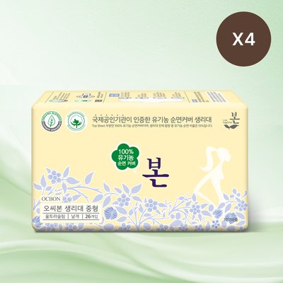 [2+2] 유기농본 유기농 순면 울트라소프트 생리대 중형