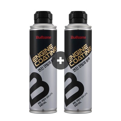 [1+1이벤트][불스원] 엔진코팅제 엔진오일첨가제 블랙 240ml