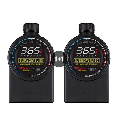 [1+1이벤트][불스원] 365 Project 엔진오일 5W30 new everyday 1L