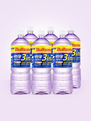 [불스원] 레인OK 에탄올 3in1 코팅 워셔액 1800ml 6개