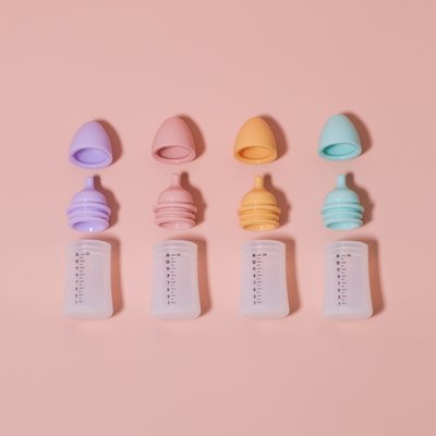 지엠팜 실리콘 약병 아기 약통 쏘옥 15mL 4개