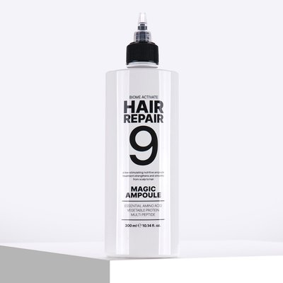 [바액] 헤어리페어9 매직앰플 [300ml] 9초물미역 9초완성 워터트리트먼트 물미역머릿결 초극손상모 올인원 탈모완화 스팀팩