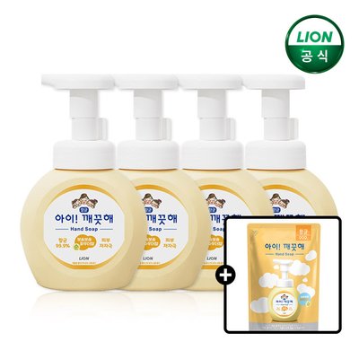 아이깨끗해 핸드워시 250ml 본품 4개+100ml 증정