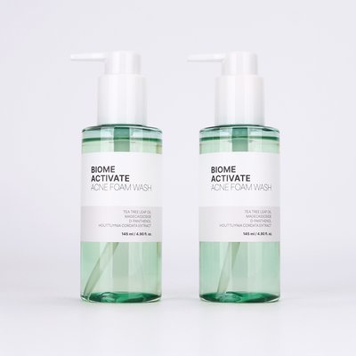 [바액] [2개] 아크네 폼 워시 [145ml] 여드름피부 트러블성 피부 블랙헤드케어 모공케어