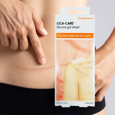 시카케어 밴드 12x3cm 실리콘겔시트 젤 제왕절개 켈로이드 흉터 수술 상처 패치 제거