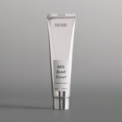 배드스킨 우유 폭탄 지우개 100ml 우유 클렌징폼