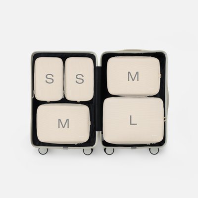 브랜든 여행 압축 파우치 세트 S+S+M+M+L 캐리어 정리백