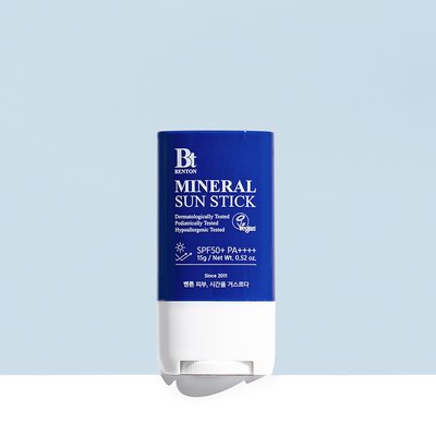 [벤튼] 무기자차 선스틱 SPF50+/PA++++ 15g 끈적임없는 보송 스틱썬크림 골프