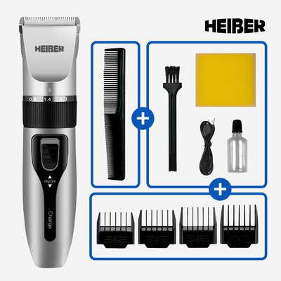 헤이버 바리깡 클리퍼 이발기 헤어 미용실 남자 바리깡 실버 풀세트