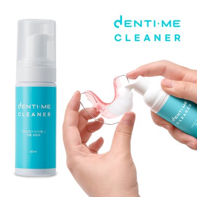 덴티미클리너 거품형 교정기 세정제 교정 유지장치 전용 의치 틀니 세척 휴대용50ml