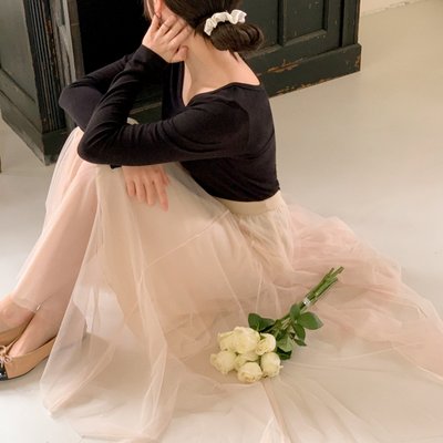 리나 밴딩 샤 스커트 sk6351