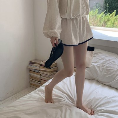 (세트추천장마룩) 메이플 린넨 배색 숏 팬츠 ps4584