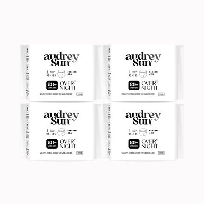 오드리선 그린웨이 입는오버나이트 팬티형생리대 유기농 순면 대형 4pcs X 4팩