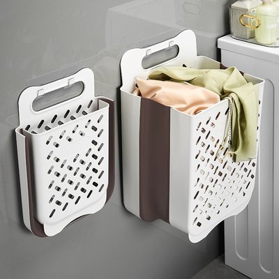 접이식 대용량 빨래바구니 세탁 틈새 아기 벽걸이 빨래통 바구니 15L