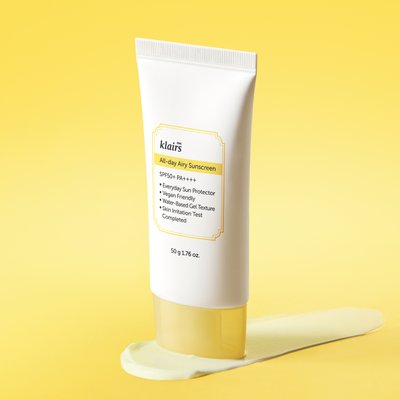 클레어스 올 데이 에어리 유기자차 선크림 50g (SPF50+ PA++++) / 이지워시 바디 겸용 수분 선크림