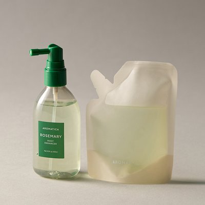 아로마티카 두피 토닉 본품 & 리필 세트 (100ML+100ML) 두피 스프레이 강화 탈모 케어 헤어토닉 앰플 쿨링 보습