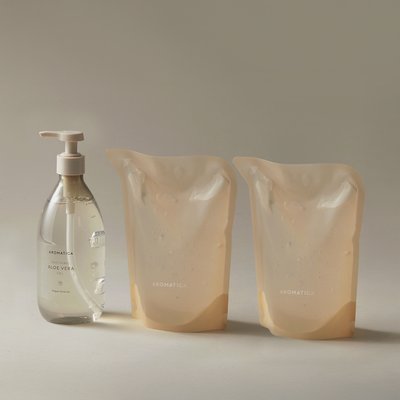 아로마티카 수딩 알로에 베라 젤 대용량 세트 (500MLx3개) 비건 고보습 진정 쿨링젤 알로에젤