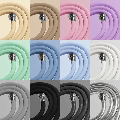 해피달링 리플랜 욕실 샤워기 물때 꼬임 방지 pvc 샤워 호스 2m 12color