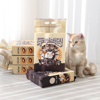 두부혁명 먼지없는 고양이 두부모래 슬림입자 2.5kg x 5개입