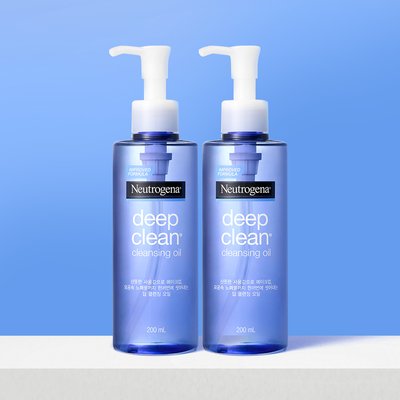 뉴트로지나 딥클린 클렌징오일 블랙헤드 피지제거 200ml, 2개