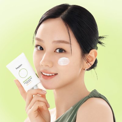 [혜리 선크림] 비플레인 녹두 쿨링 수분 선크림 (SPF50+/PA++++) 50ml, 1개