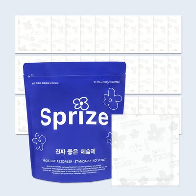 서프라이즈 대용량 제습제 서랍 옷장 습기 제거제 30g, 30개입