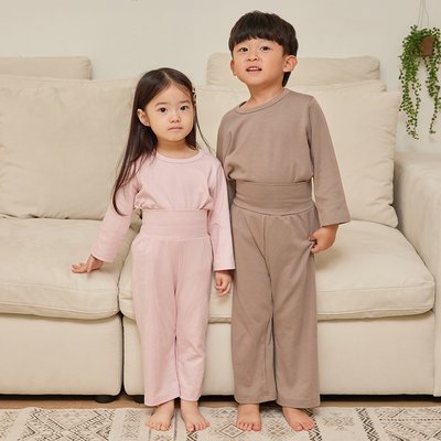 5+1 봄 여름 긴팔 아기실내복 유아 치즈 모달 신생아 아기 내복 내의 밤부 배앓이 돌