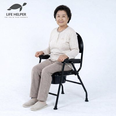 라이프헬퍼 접이식 이동식 화장실 변기 목욕 의자 좌변기 요강 노인 환자 임산부 LH-T1