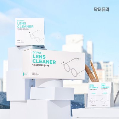[슈퍼적립] 닥터퓨리 렌즈클리너 일회용 티슈 200매 레몬향 휴대폰클리너 액정클리너 단품