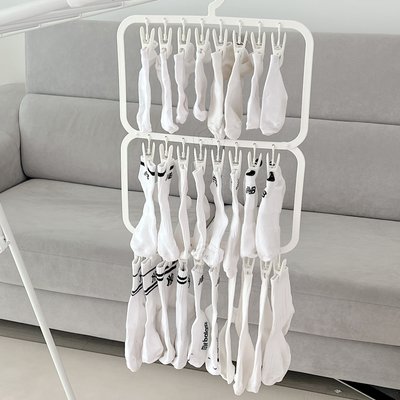 양말 속옷 빨래집게 걸이 건조대 3단