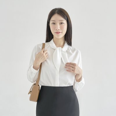 타이블라우스 리본블라우스 [미니타이]