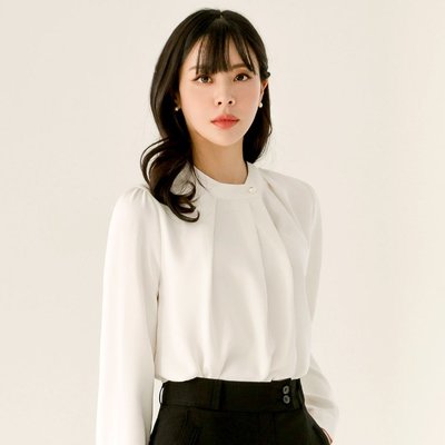 여성봄블라우스 볼륨블라우스 [셔링진주]
