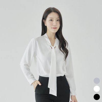 타이블라우스 리본블라우스 [차차]