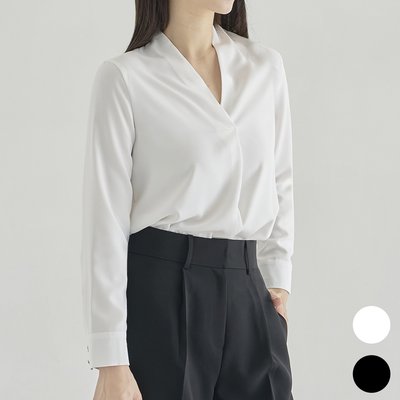 흰색 면접 흰블라우스 통통녀 하객룩 [셀디]