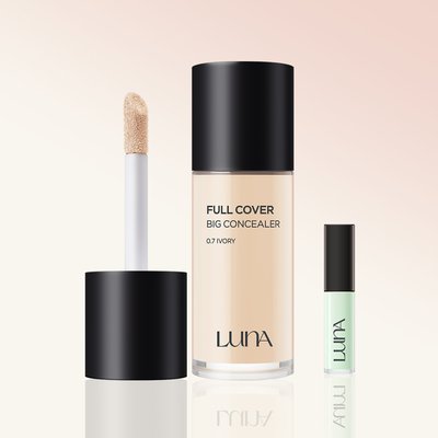 루나 롱래스팅 풀 커버 Big컨실러 40g (SPF 27 PA++)  (+미니 코렉터 그린)