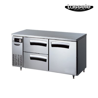 라셀르 카페형 결합식 테이블 우유냉장고 서랍식 간냉식 1500 LT-1524R-DS