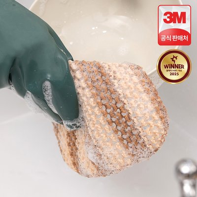 3M 스카치브라이트 옥수수 그물 망사 천연 수세미 10개(5입x2개) 주방 제로웨이스트