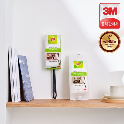 3M 스카치브라이트 먼지떨이 미세먼지 흡착 먼지털이개 핸들+리필 6개