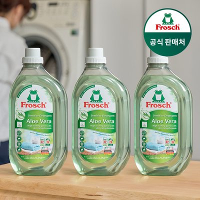 프로쉬 세탁세제 1.5L, 알로에베라, 3개