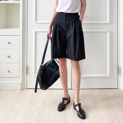 여자 캐주얼 5부 4부 핀턱 숏팬츠 5컬러 팬츠 반바지