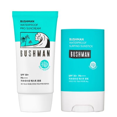 부쉬맨 워터프루프 선크림50g,선스틱20g SPF50+PA++++ 2종세트