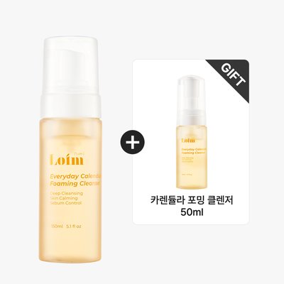 [로임스킨] 에브리데이 카렌듈라 포밍 클렌저 (증정 50ml) 150ml, 1개