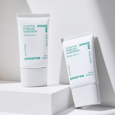 [더블구성] 이니스프리 유브이 액티브 포어리스 선스크린 SPF50+ PA4+ 50ml, 2개