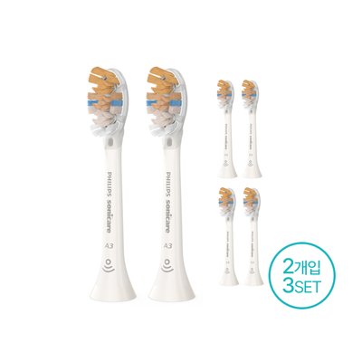 필립스 소닉케어 올인원 전동칫솔 A3 2개입 3세트 화이트 HX9092/14 3SET
