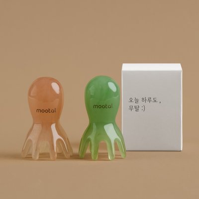 무탈 두피 괄사 마사지 승모근 머리 지압 마사지기 문어 하드핏
